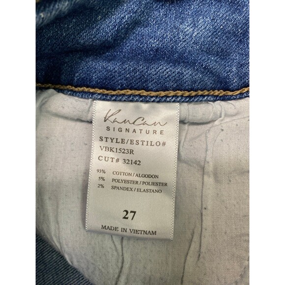 27 Kancan High Rise Distressed Paper Bag Waist Skinny - Picture 6 of 6